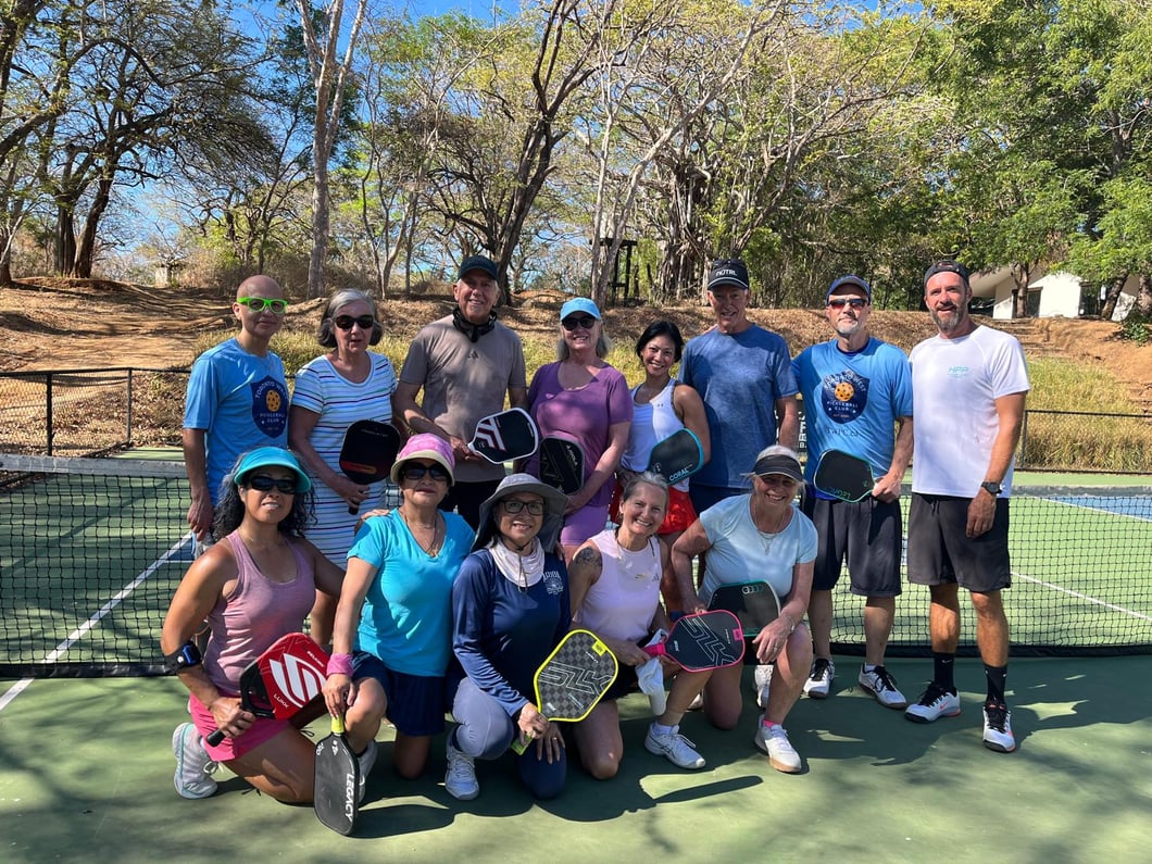 Whole group on the courts last day